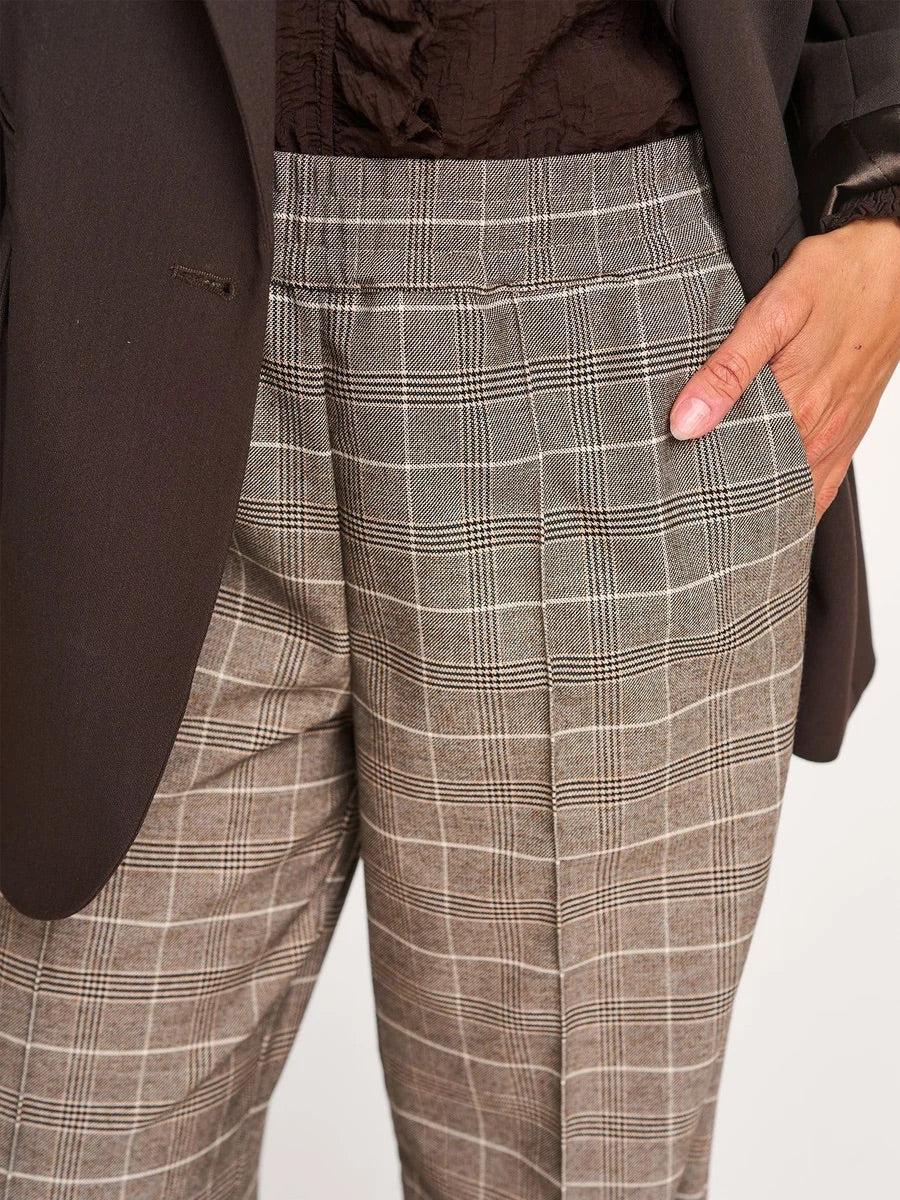 Co'couture Claudine CC Weite Hose – Walnussbraun