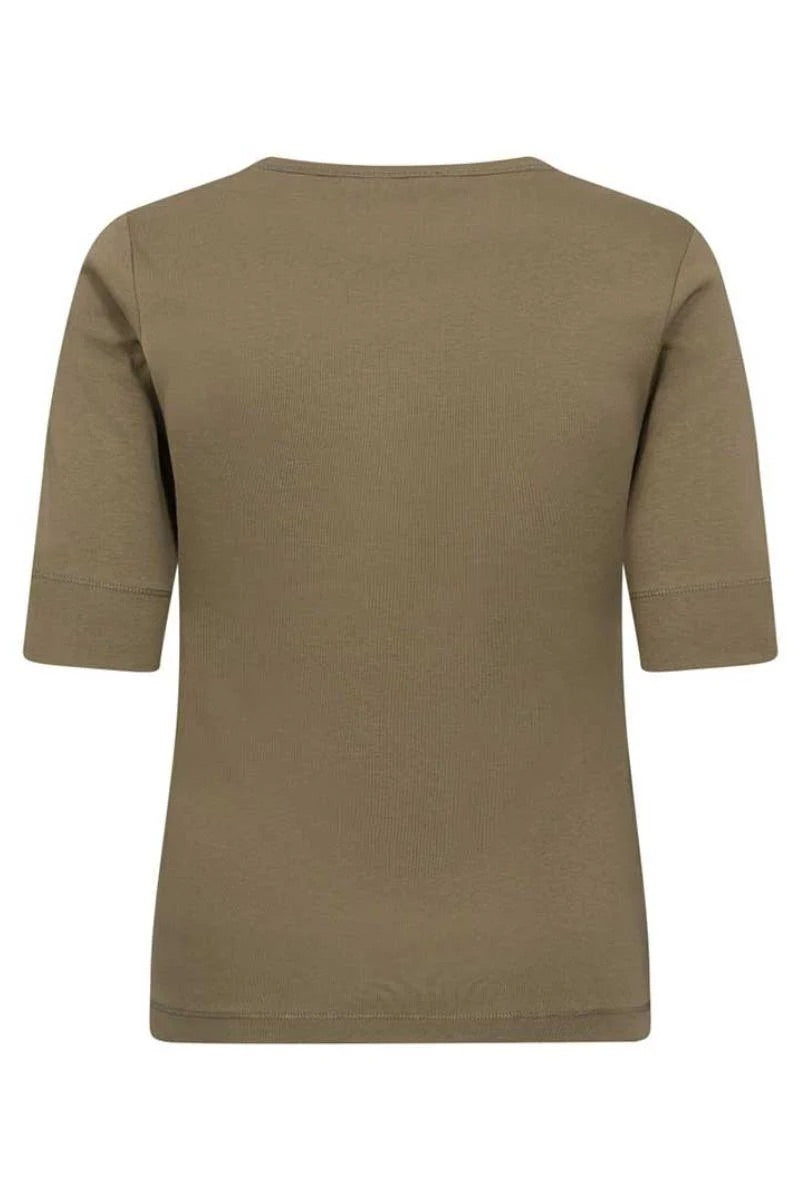 Co'couture Granny CC Kurzarm-T-Shirt – Armeegrün