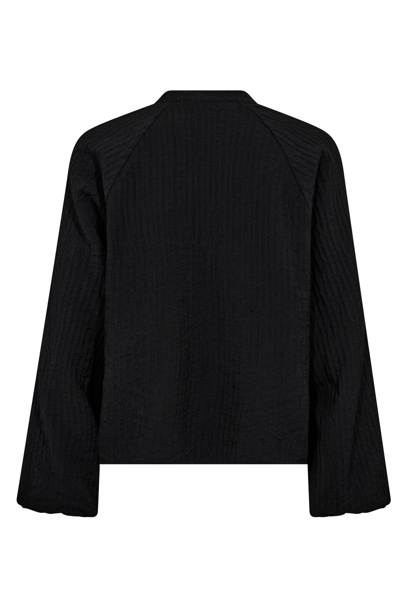 Co’couture Shina CC Spitzenbluse mit V-Ausschnitt – Schwarz