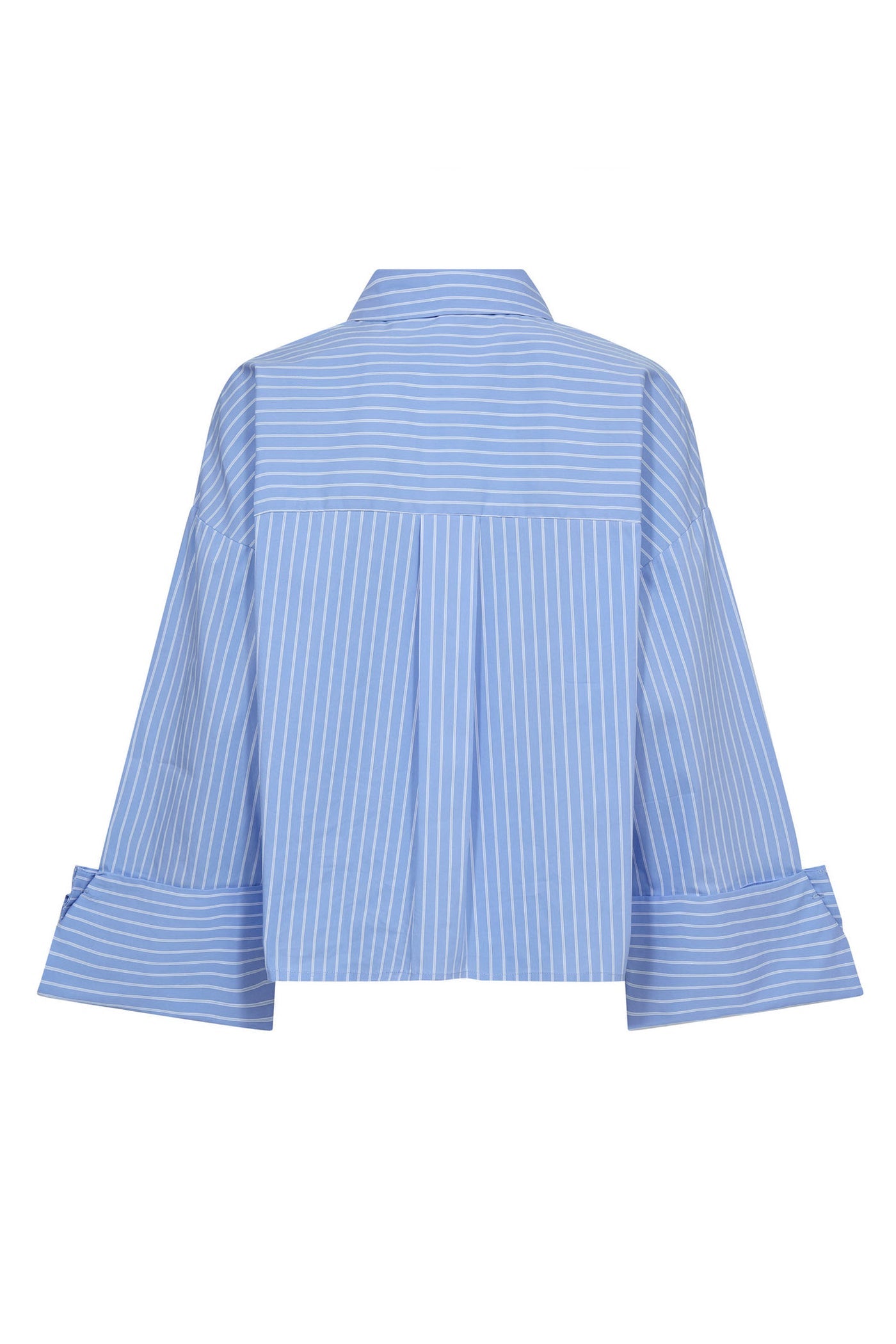 Co'couture Bianca Hemd mit weiten Manschetten – Hellblau