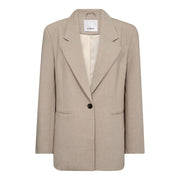 Co'couture Oversize-Ein-Knopf-Blazer – Sand