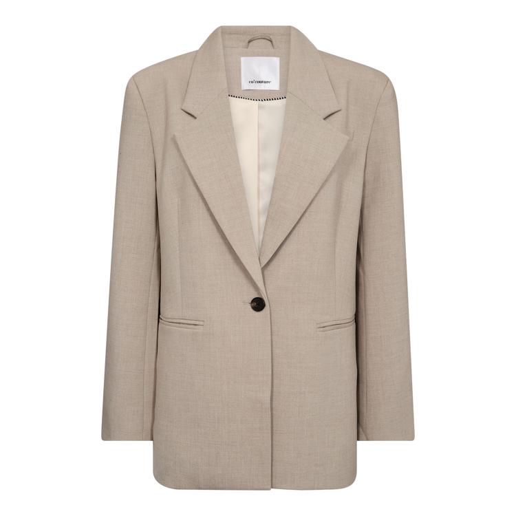 Co'couture Oversize-Ein-Knopf-Blazer – Sand