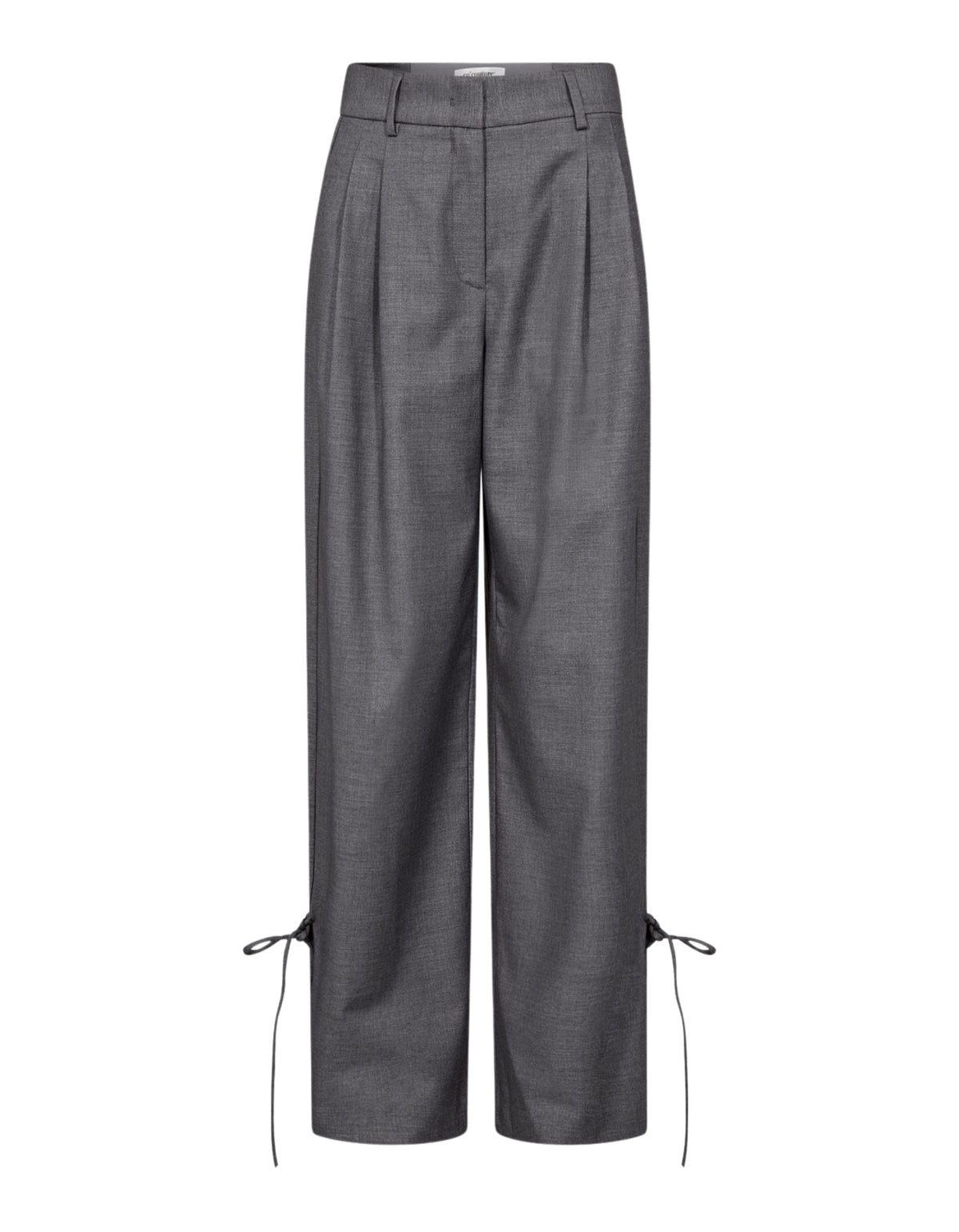 Co'couture Weite Hose mit geradem Bein – Grau