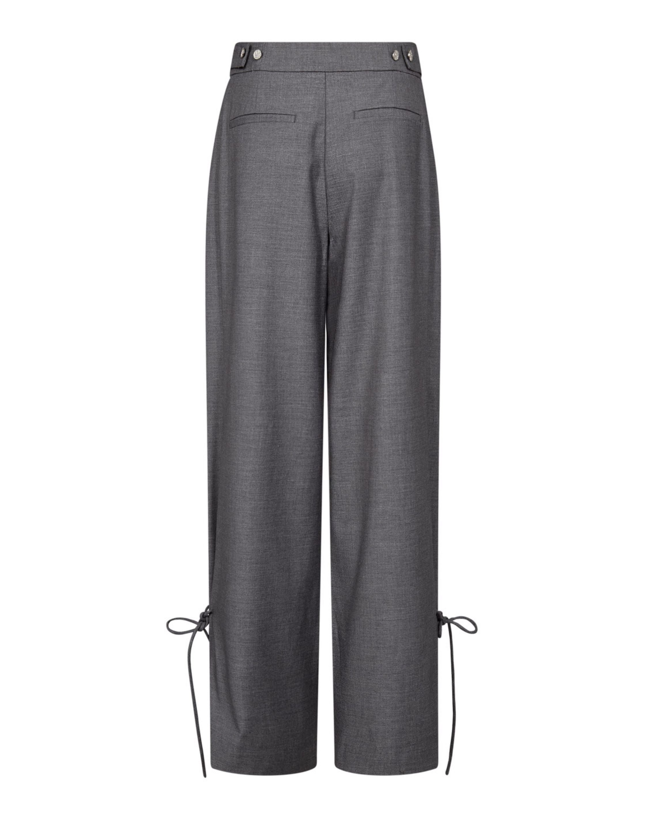 Co'couture Weite Hose mit geradem Bein – Grau