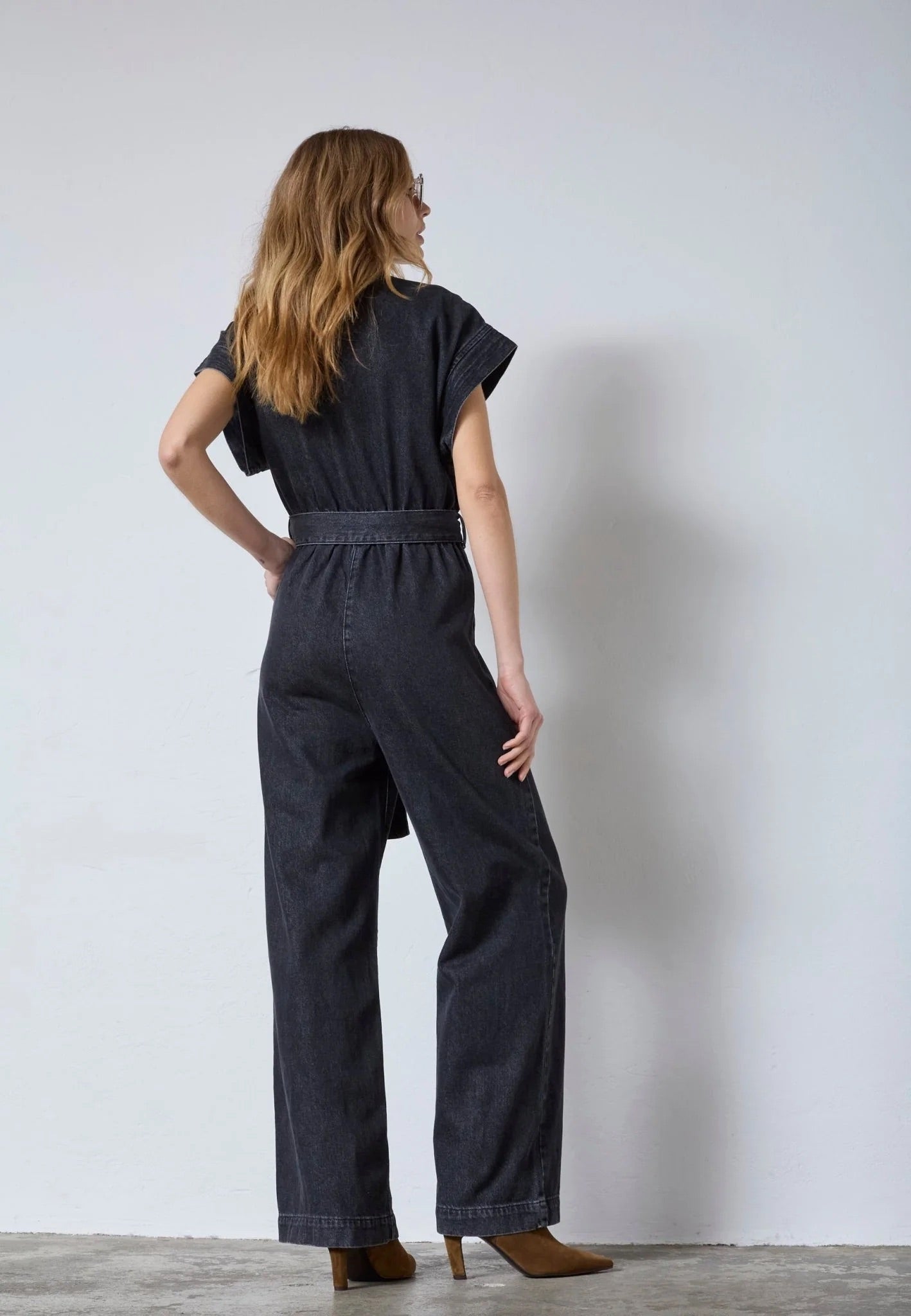 Co'couture Pancy CC Jumpsuit mit Reißverschluss – Schwarz