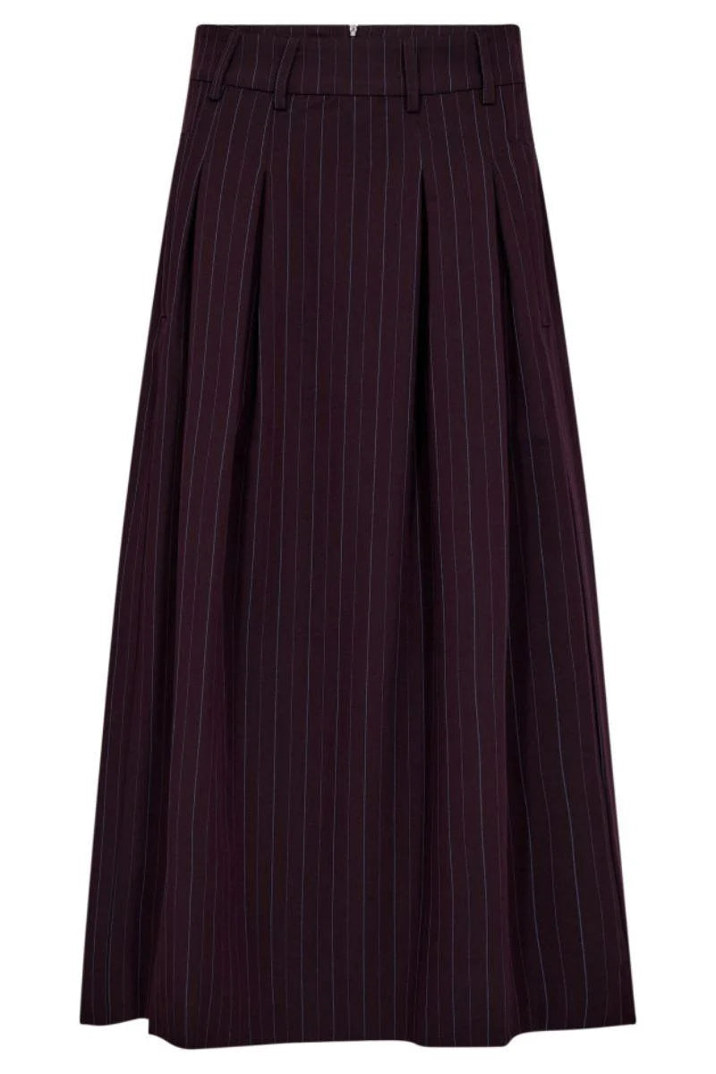 Co'couture Anya CC Trinny Plisseerock – Pflaume