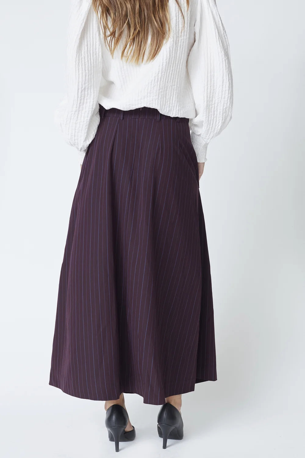 Co'couture Anya CC Trinny Plisseerock – Pflaume