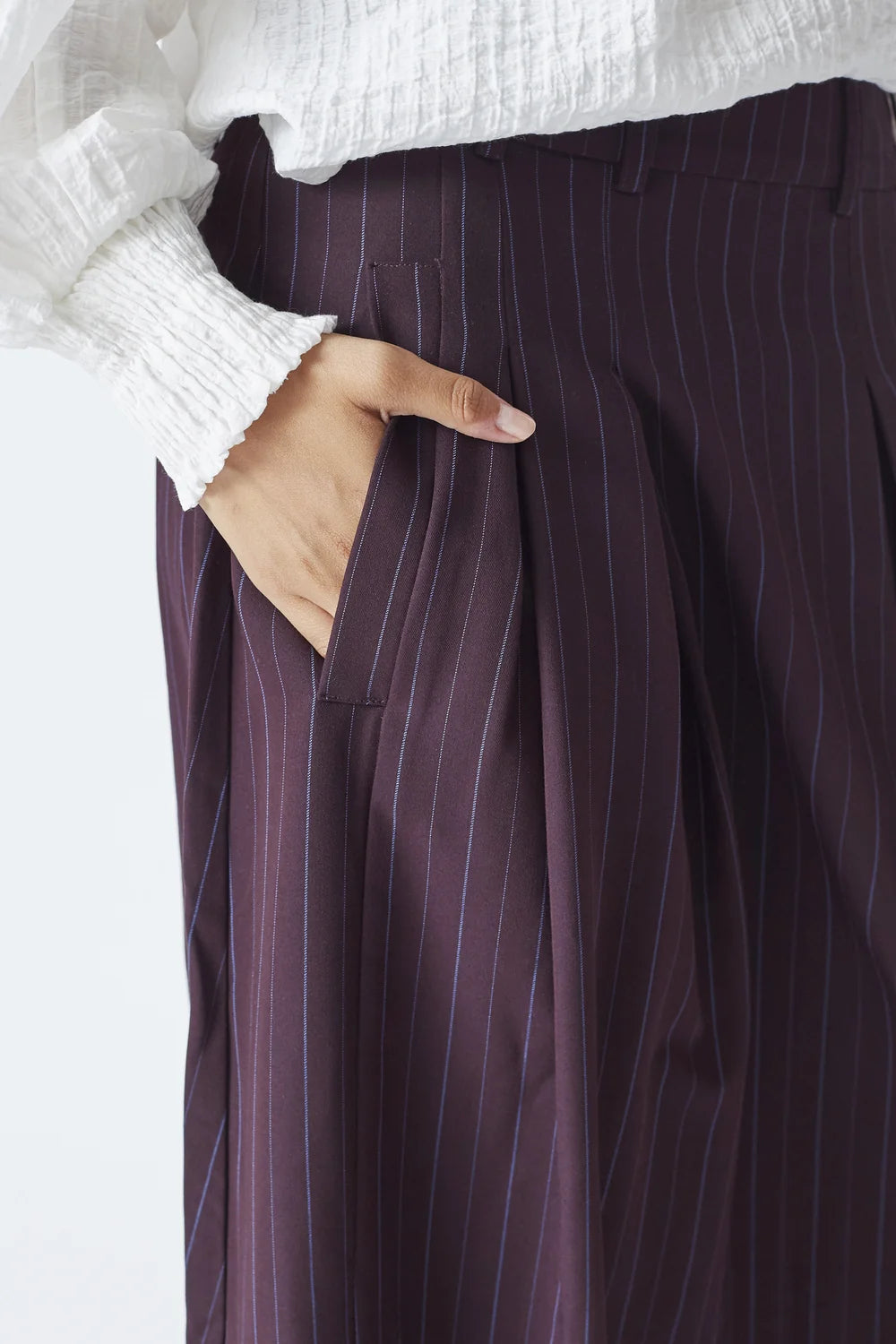 Co'couture Anya CC Trinny Plisseerock – Pflaume