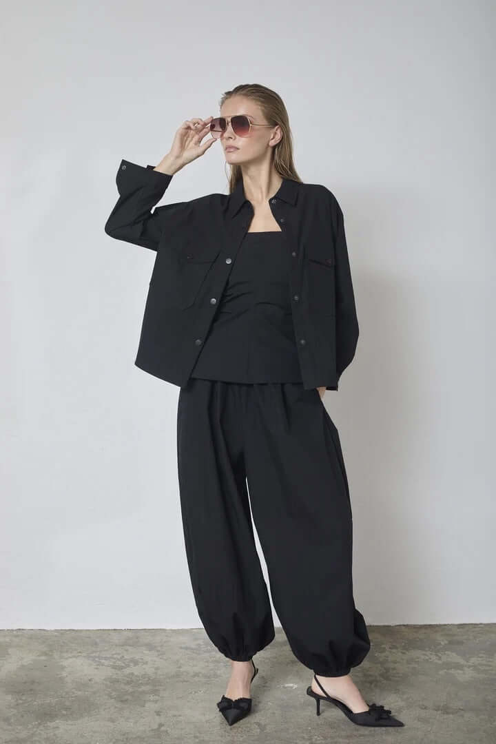 Co'couture Acasia CC Langarmhemd – Schwarz