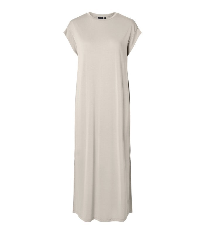 PIECES PCANDORA Damen-Maxikleid mit kurzen Ärmeln