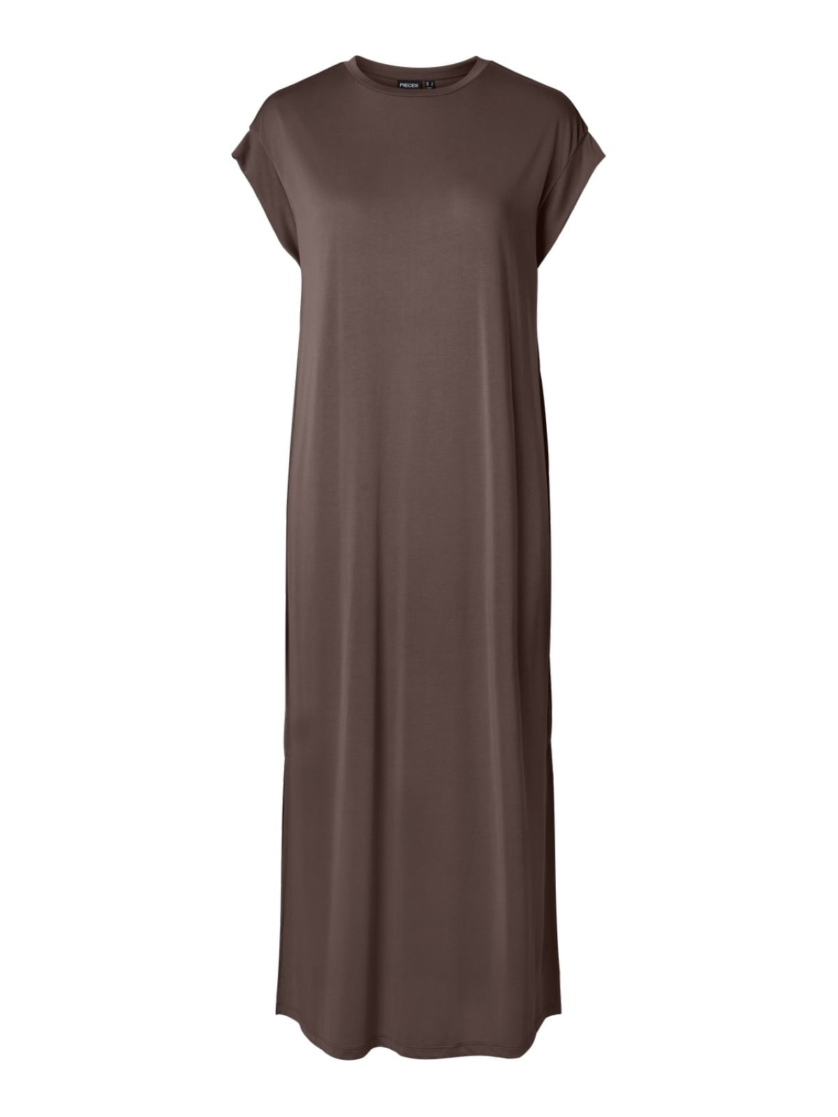 PIECES PCANDORA Damen-Maxikleid mit kurzen Ärmeln