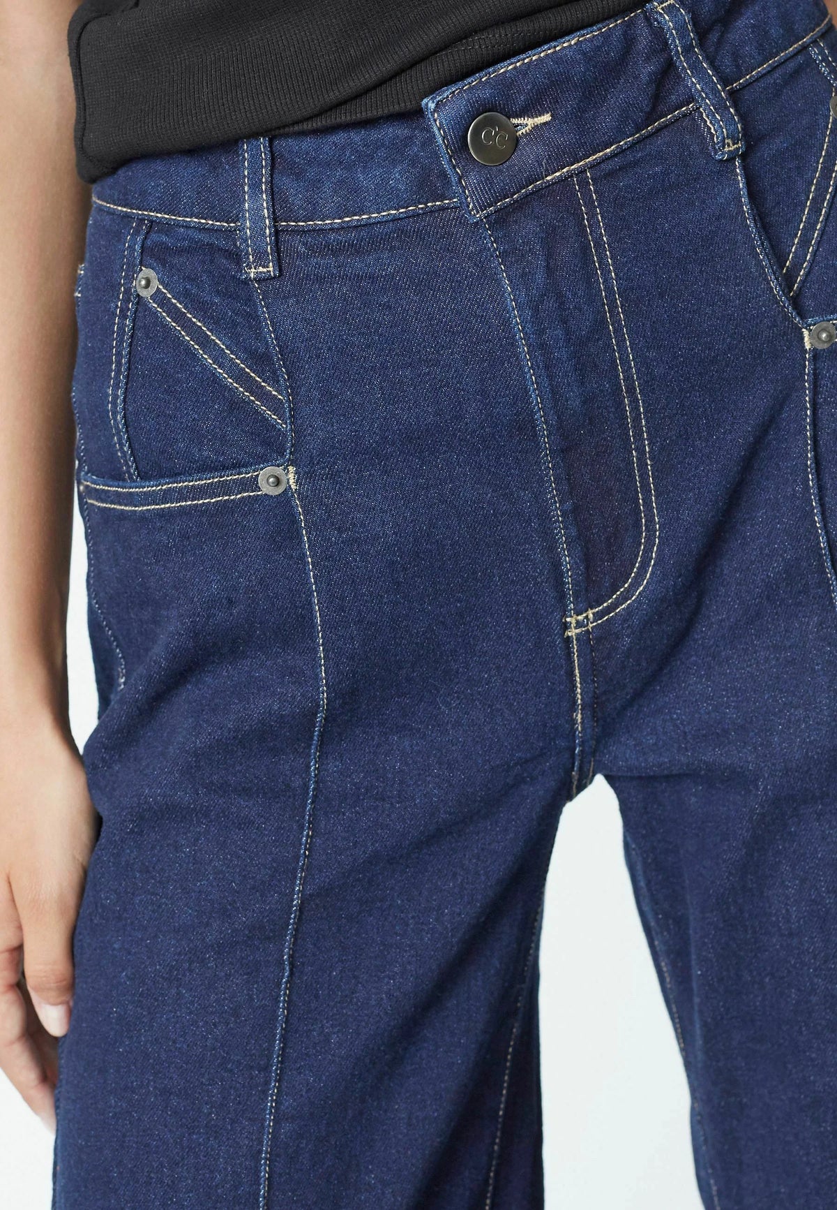 Co'couture Theo CC Flared-Jeans – Dunkler Denim