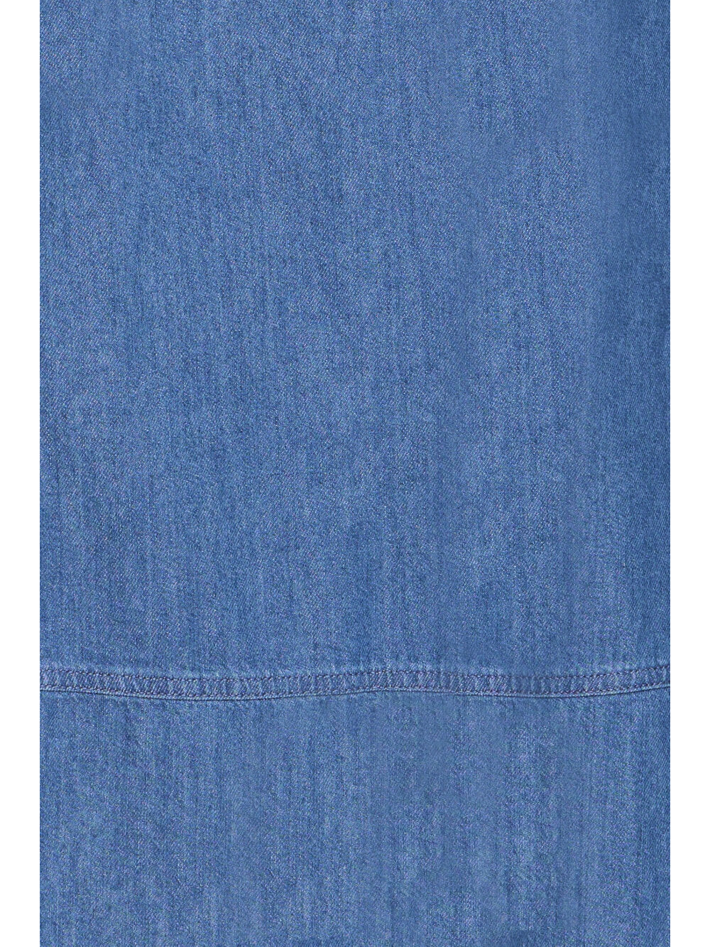 b.young Bykairon Chambray Denim A-Linien-Kleid - Mittelblau