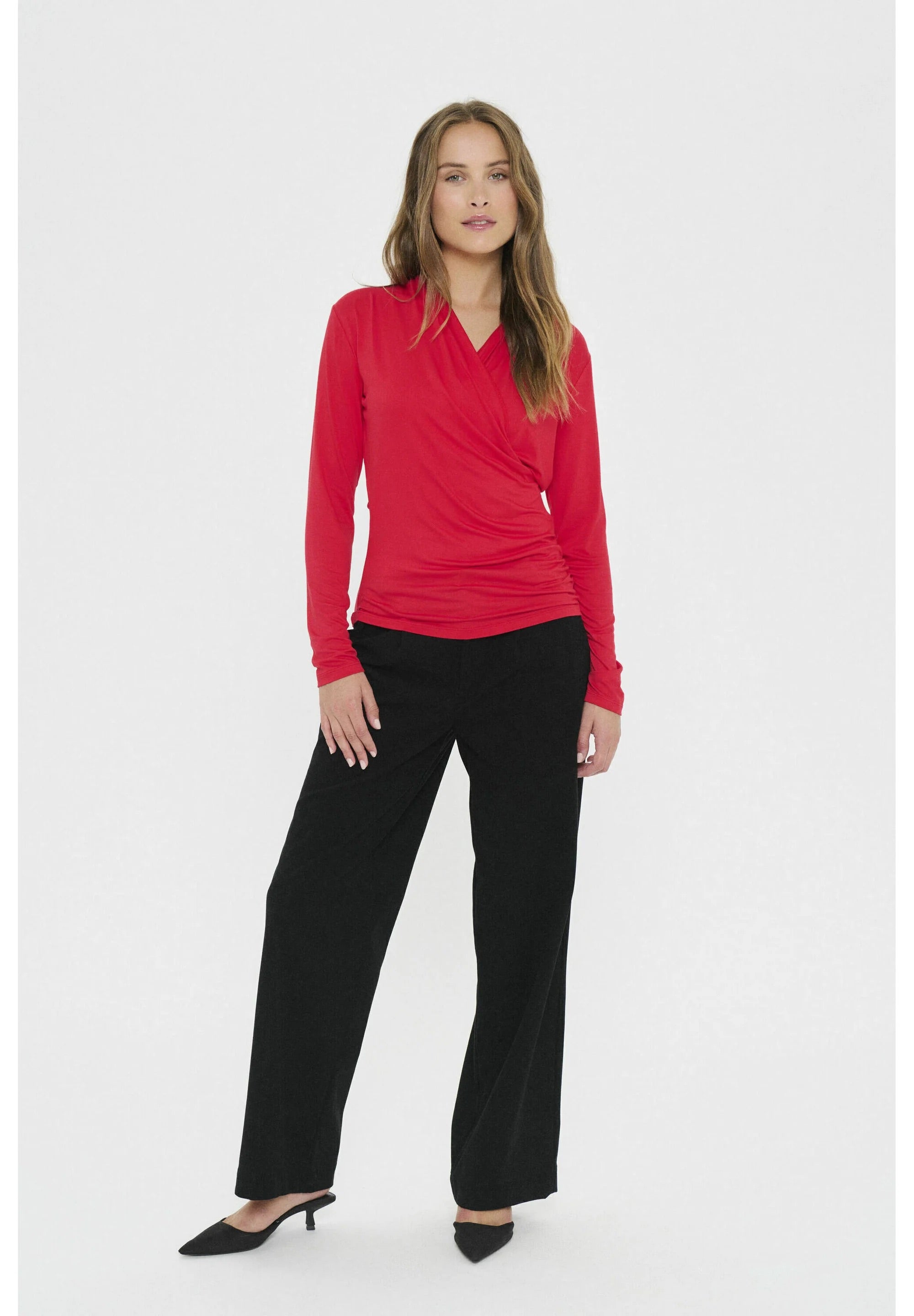 VIGGASZ WRAP Langarmshirt - Rot