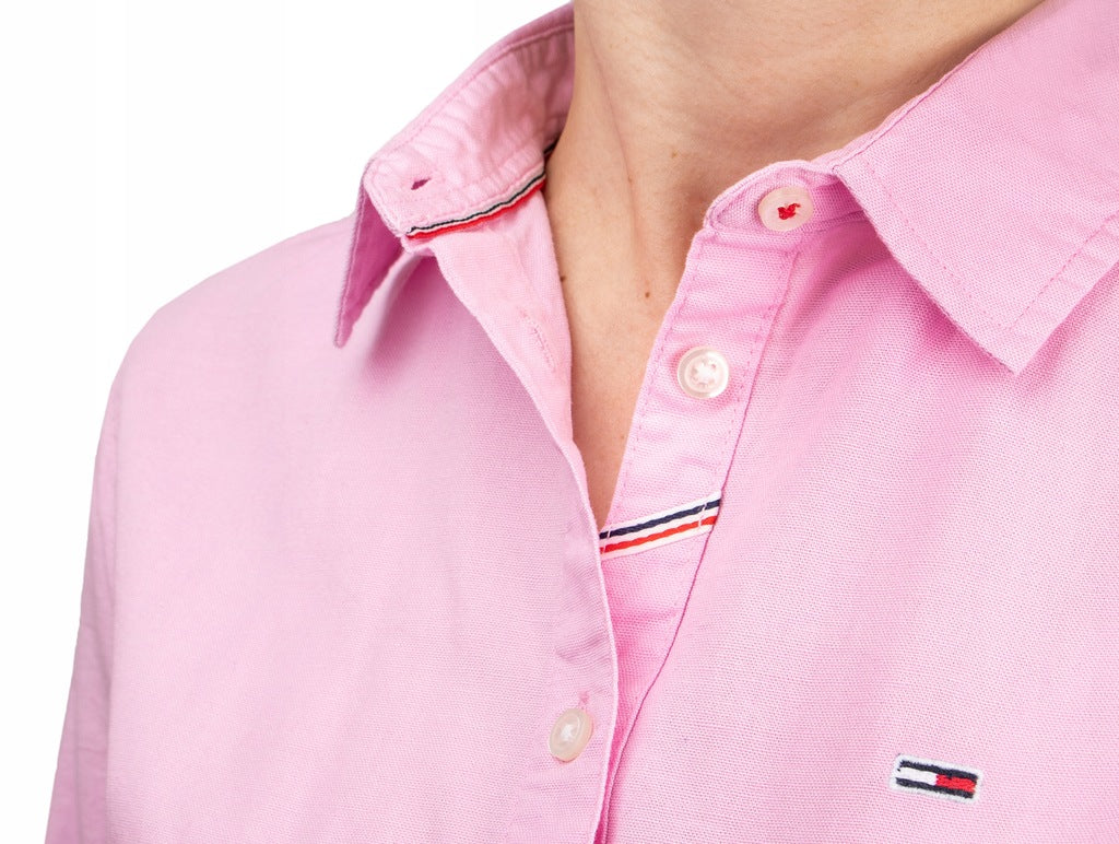 Tommy Jeans Damen Oxford-Hemd (DW0DW13152 Rosa) 