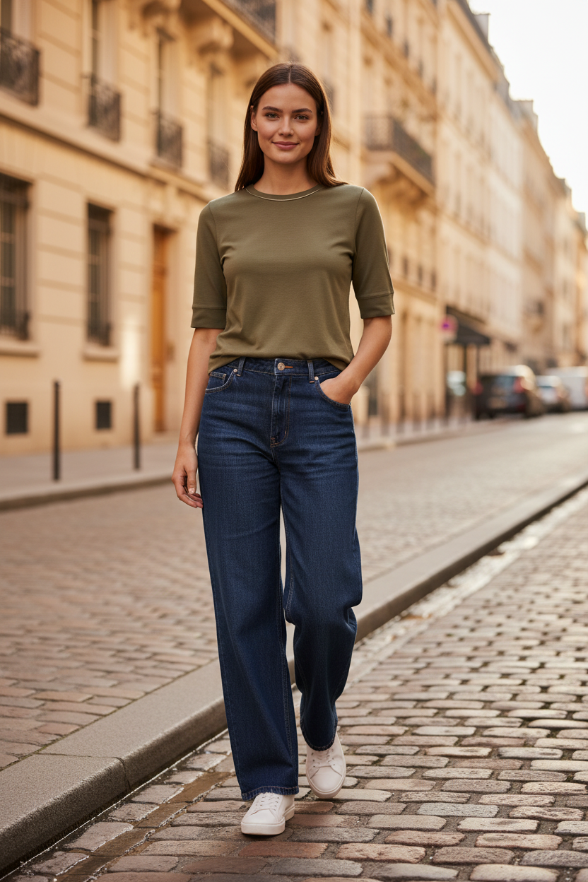Co'couture Army Tee – Párizsi utca
