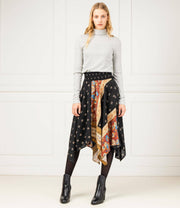 DESIGUAL Blunt – asymmetrischer Rock mit Blumenmuster