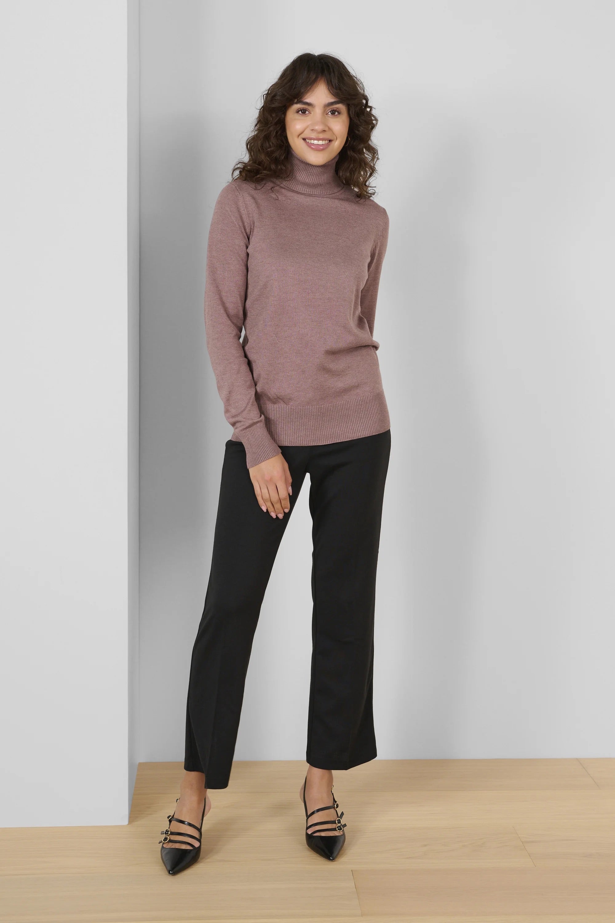 Saint Tropez MILASZ Rollkragenpullover - Antler Melange J2046