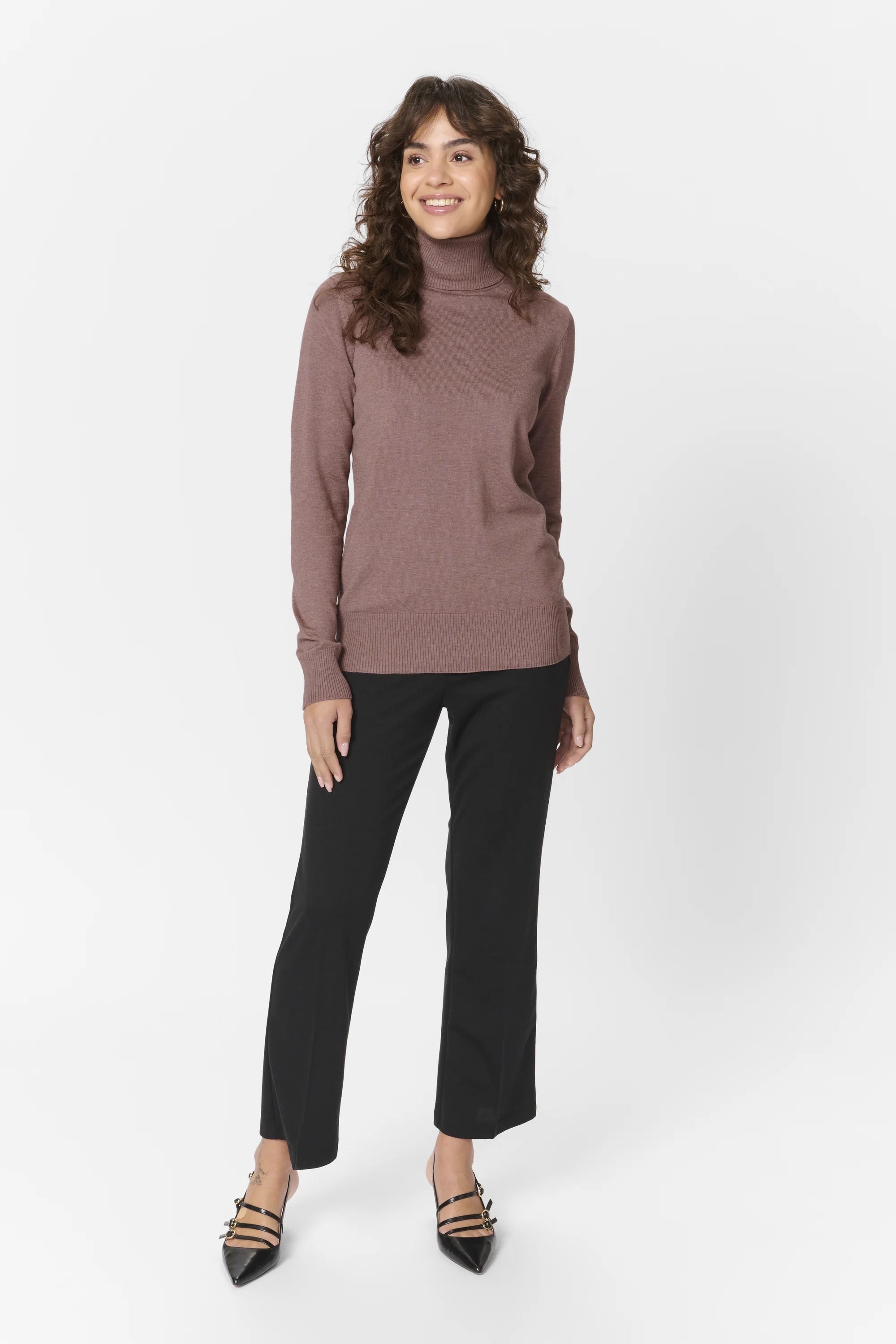 Saint Tropez MILASZ Rollkragenpullover - Antler Melange J2046