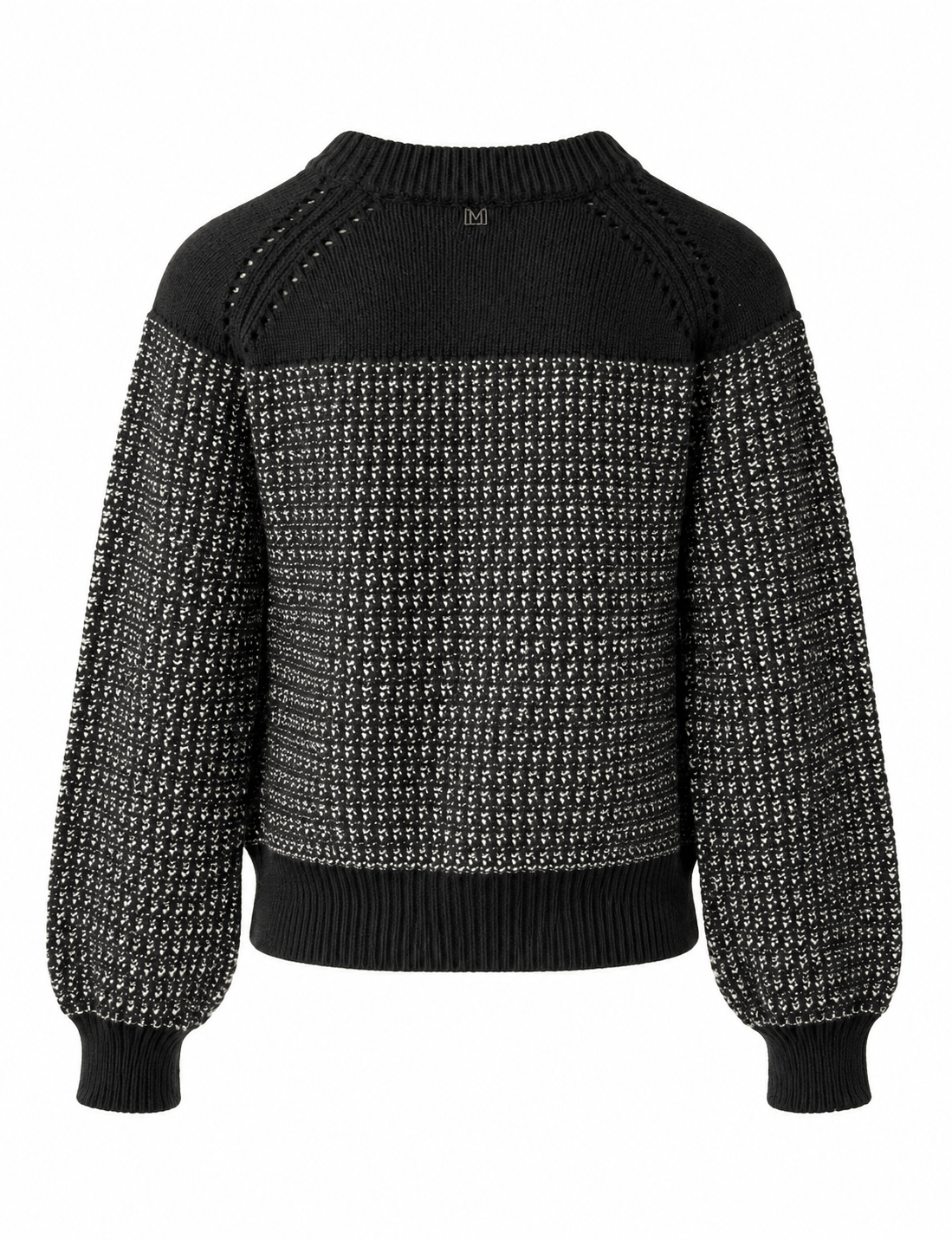 Marciano by Guess Metallic Knit Pullover – Black & Silver, women's fashion, premium knitwear, designer clothing top.