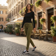 Zero Skinny Jeans – Olivgrün