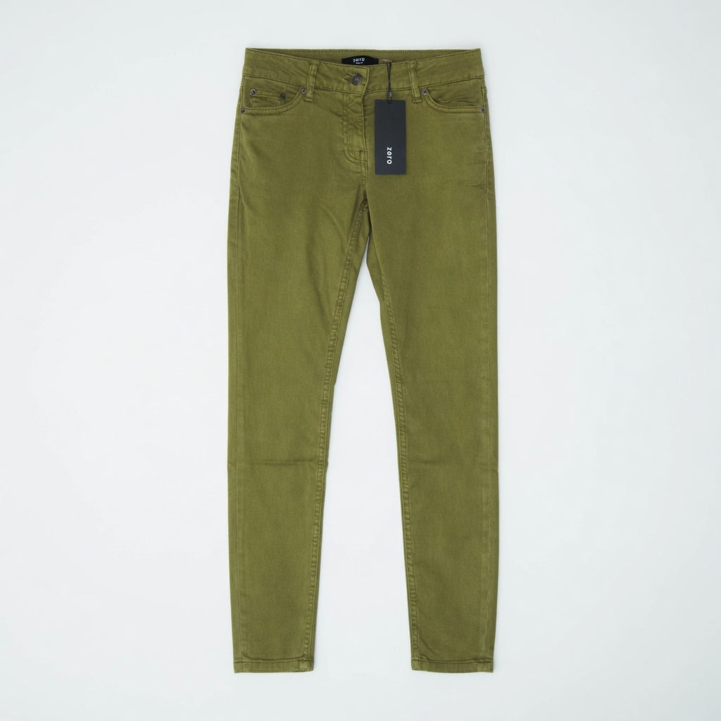 Zero Skinny Jeans – Olivgrün