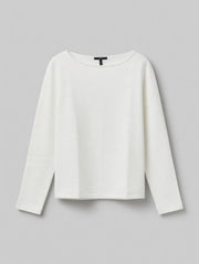 Zero Jersey Pullover – Cremeweiß