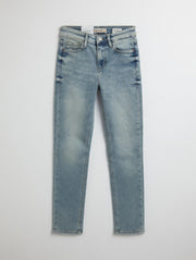 Guess 1981 High-Rise-Skinny-Jeans in heller Carrie-Waschung