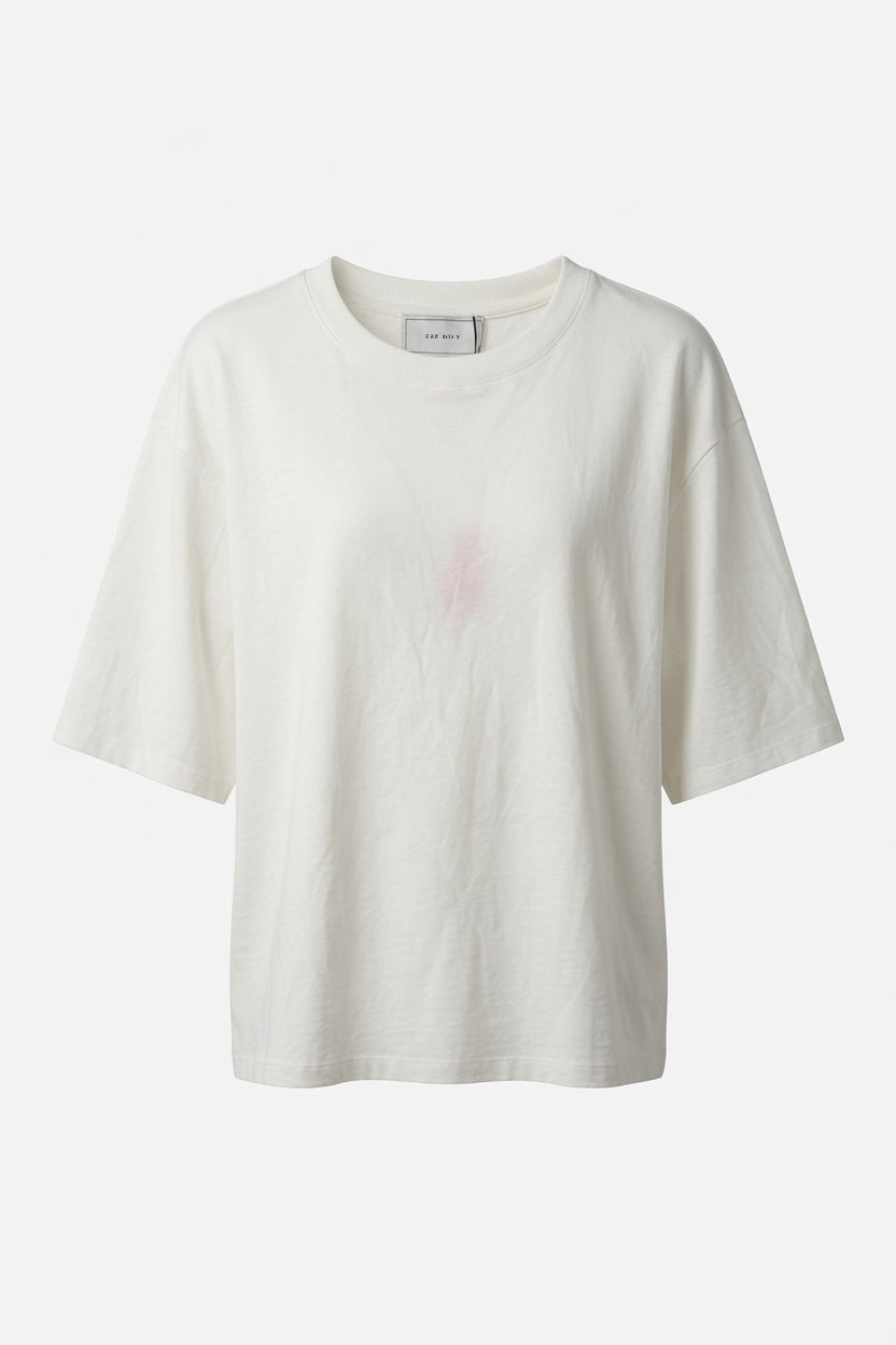 Neo Noir Slim T-Shirt – Off White | Damen lockeres T-Shirt
