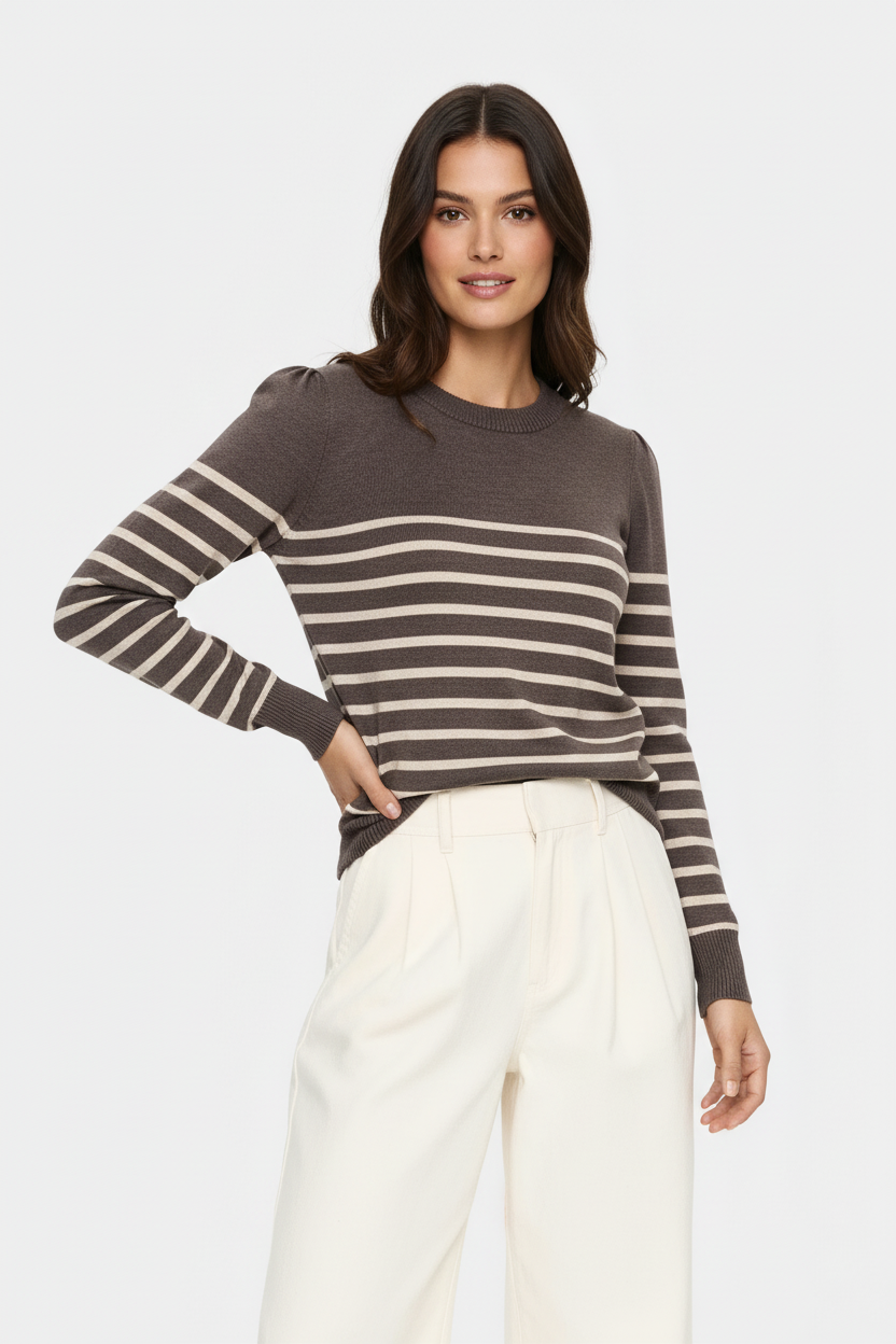 MilaSZ Striped Pullover - Lifestyle Styled