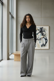 Soaked in Luxury SLHanadi drape top - editorial lifestyle shot