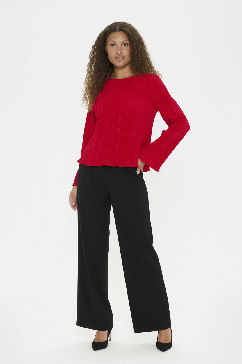 ZUNISZ Blouse Chinese Red - Lifestyle Full Body