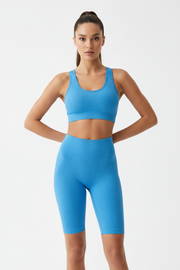 The Jogg Concept JCSahana Nahtlose gerippte Radlerhose – Blau