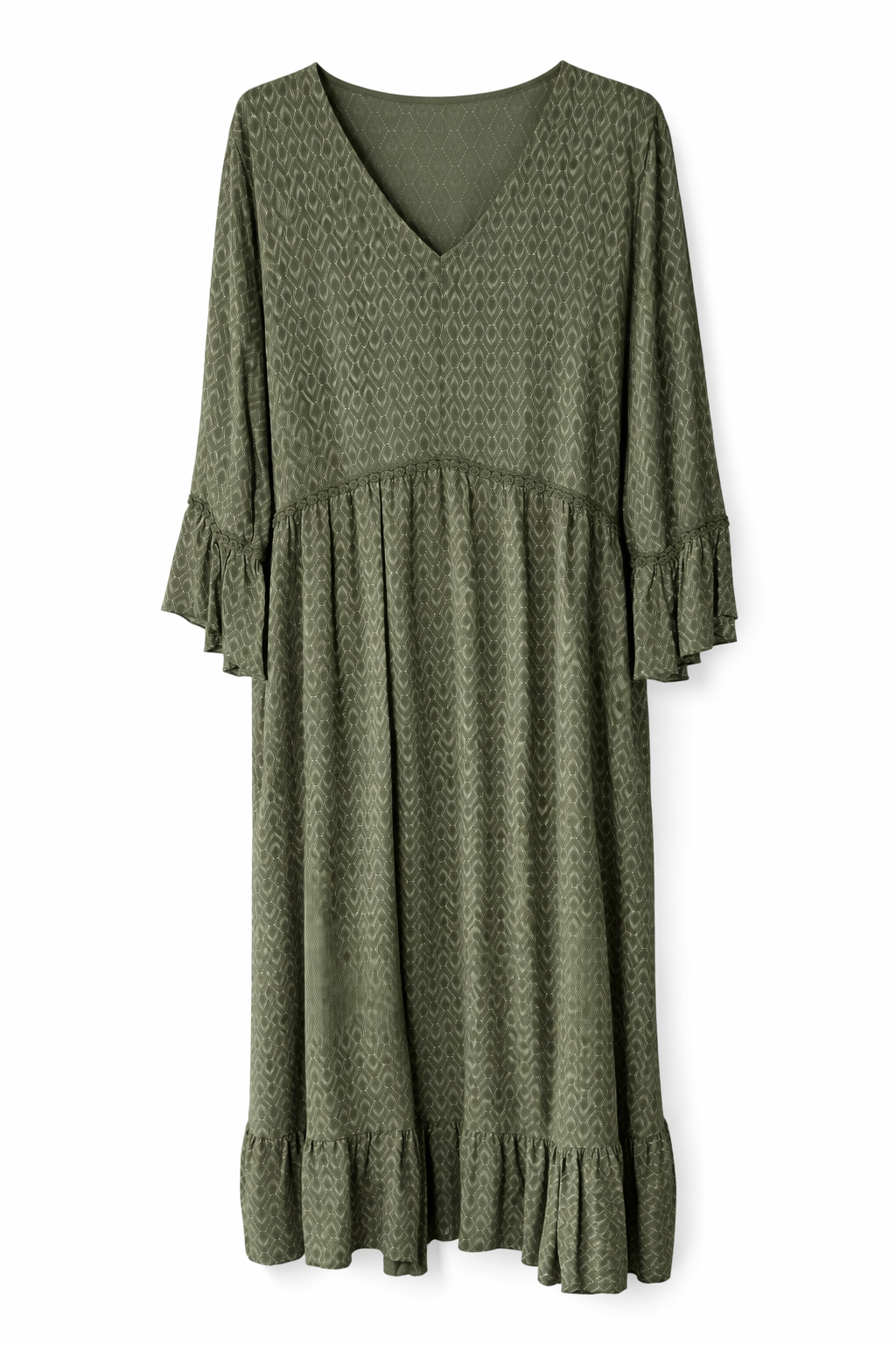 Sorbet SBODA strukturiertes Midikleid