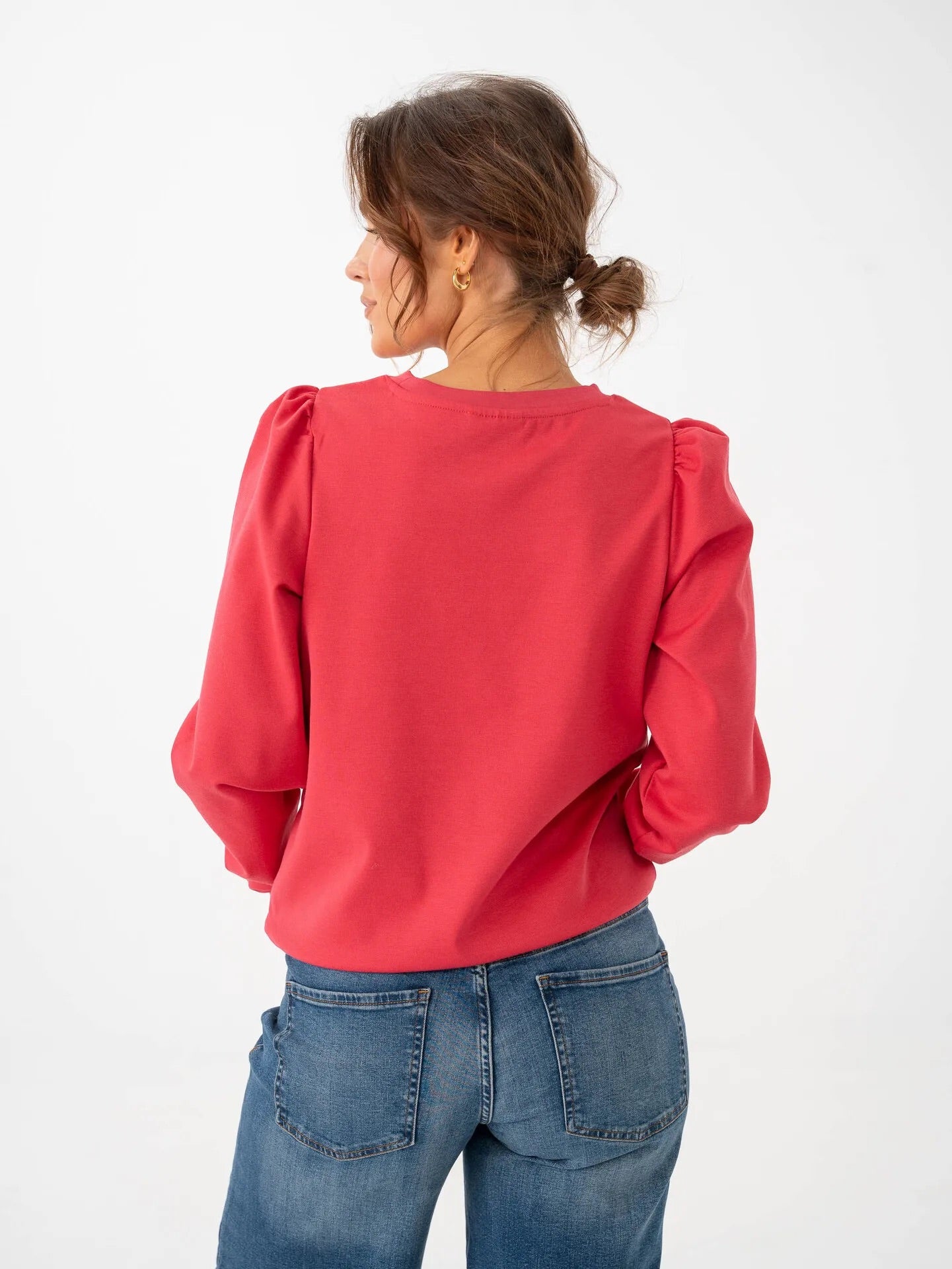 Exklusiver Kate-Pullover von Ichi – Korallenrosa