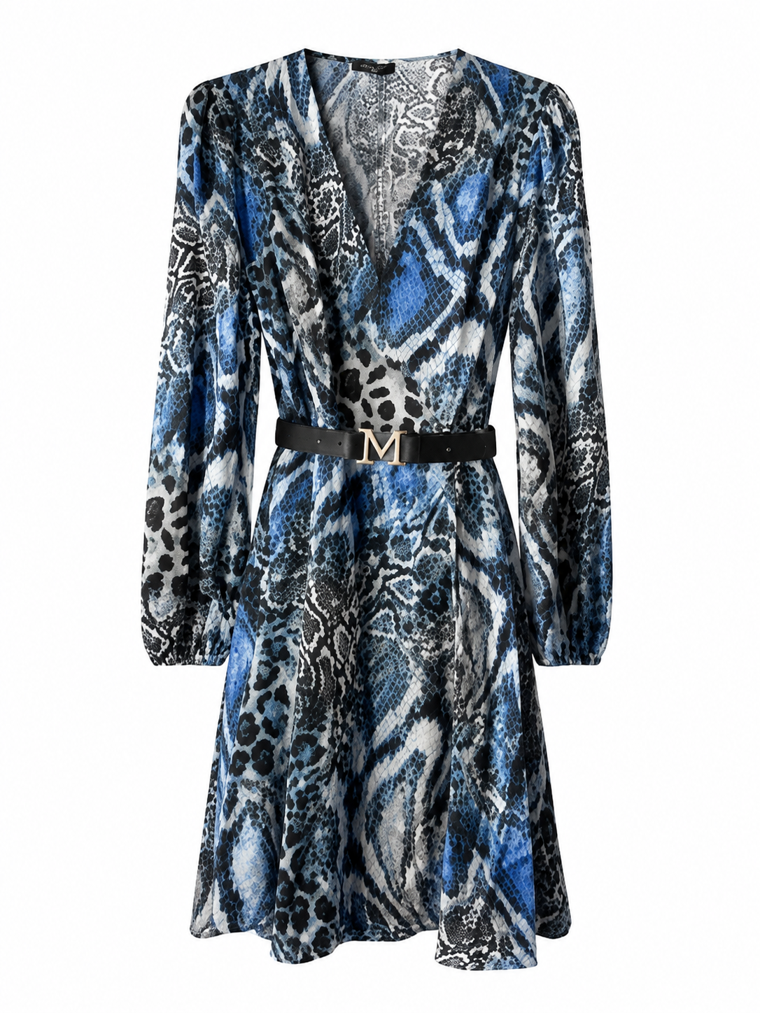 Marciano by Guess Debora Kleid in blau-schwarzem Animalprint