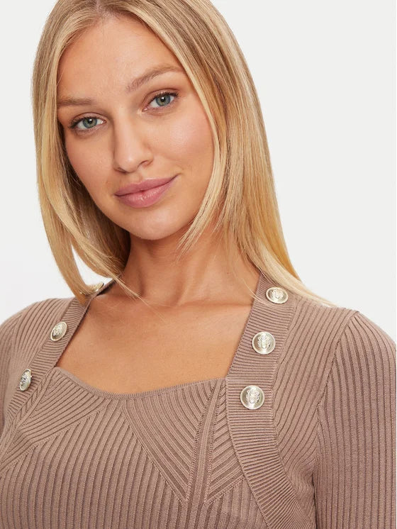 Marciano by GUESS Strickkleid – Beige, Slim Fit