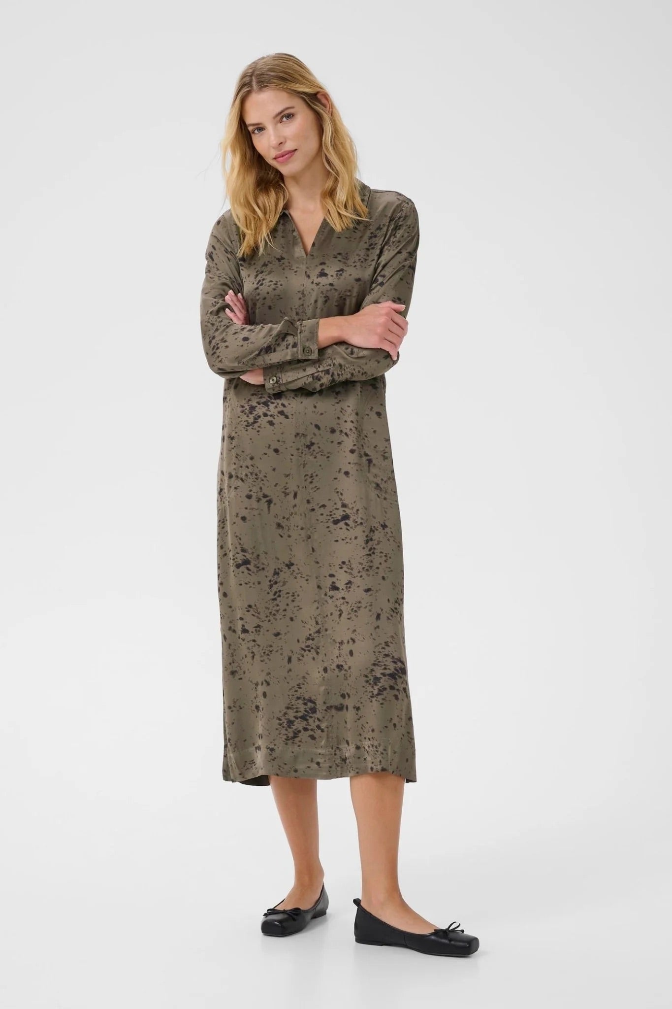 Part Two ShilohPW Kleid - Tarmac Scattered Texture Print