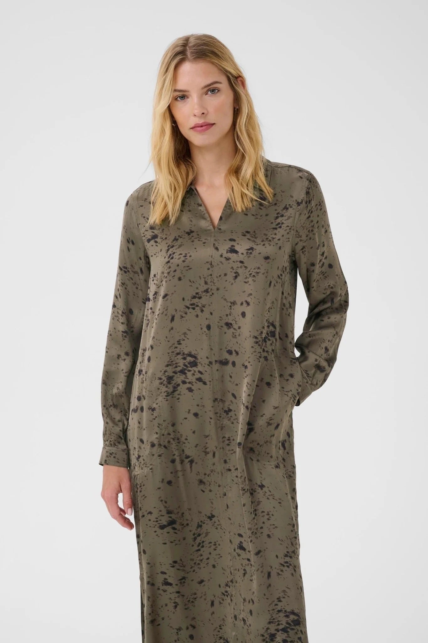 Part Two ShilohPW Kleid - Tarmac Scattered Texture Print