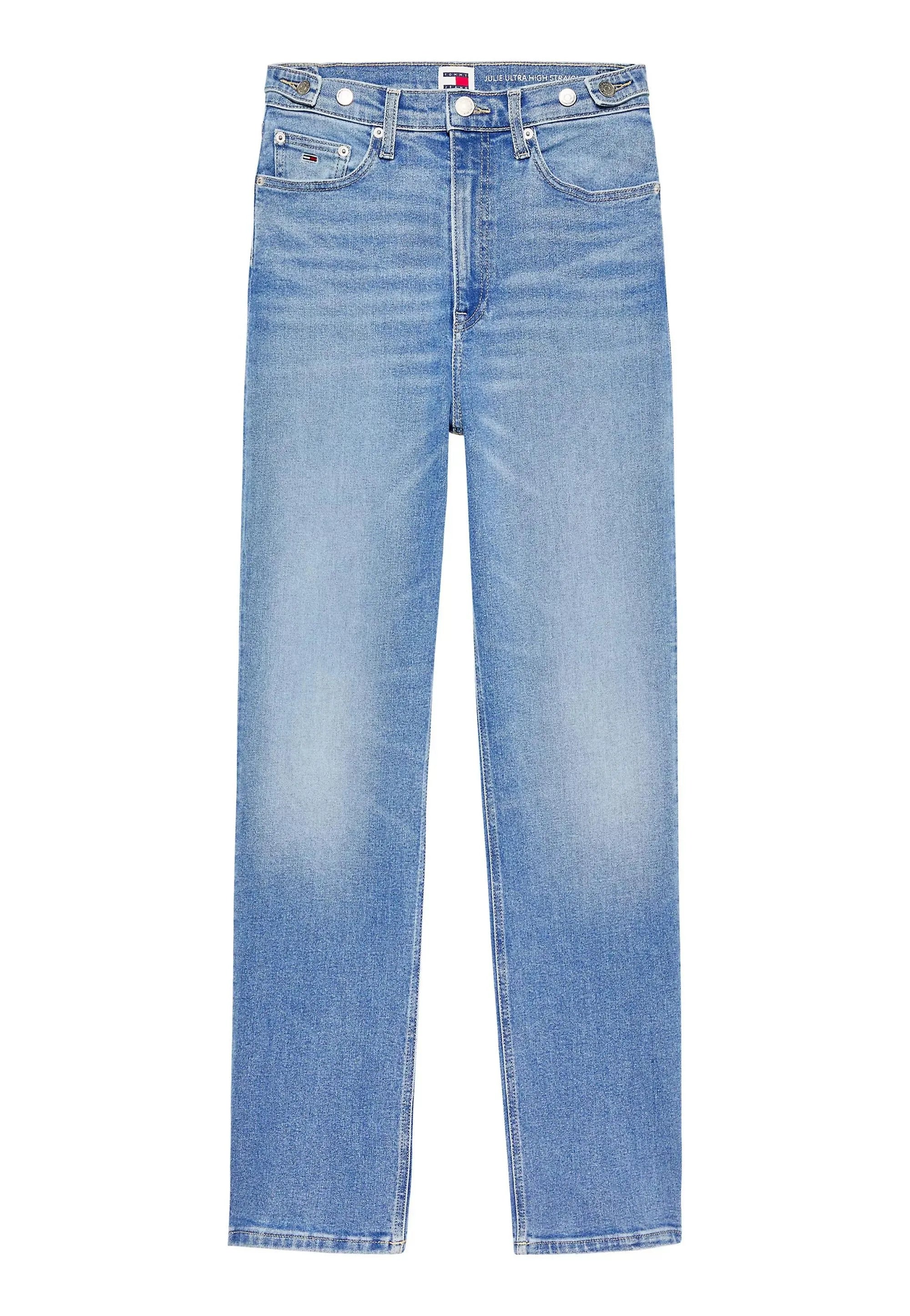 Tommy Jeans Damenjeans Julie (DW0DW17615) in Blau – Straight Fit