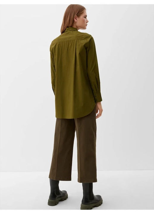 s.Oliver Red Label Oversized Langarmhemd - Khaki