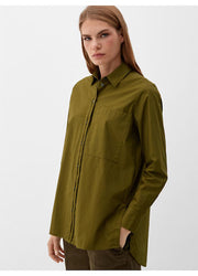 s.Oliver Red Label Oversized Langarmhemd - Khaki