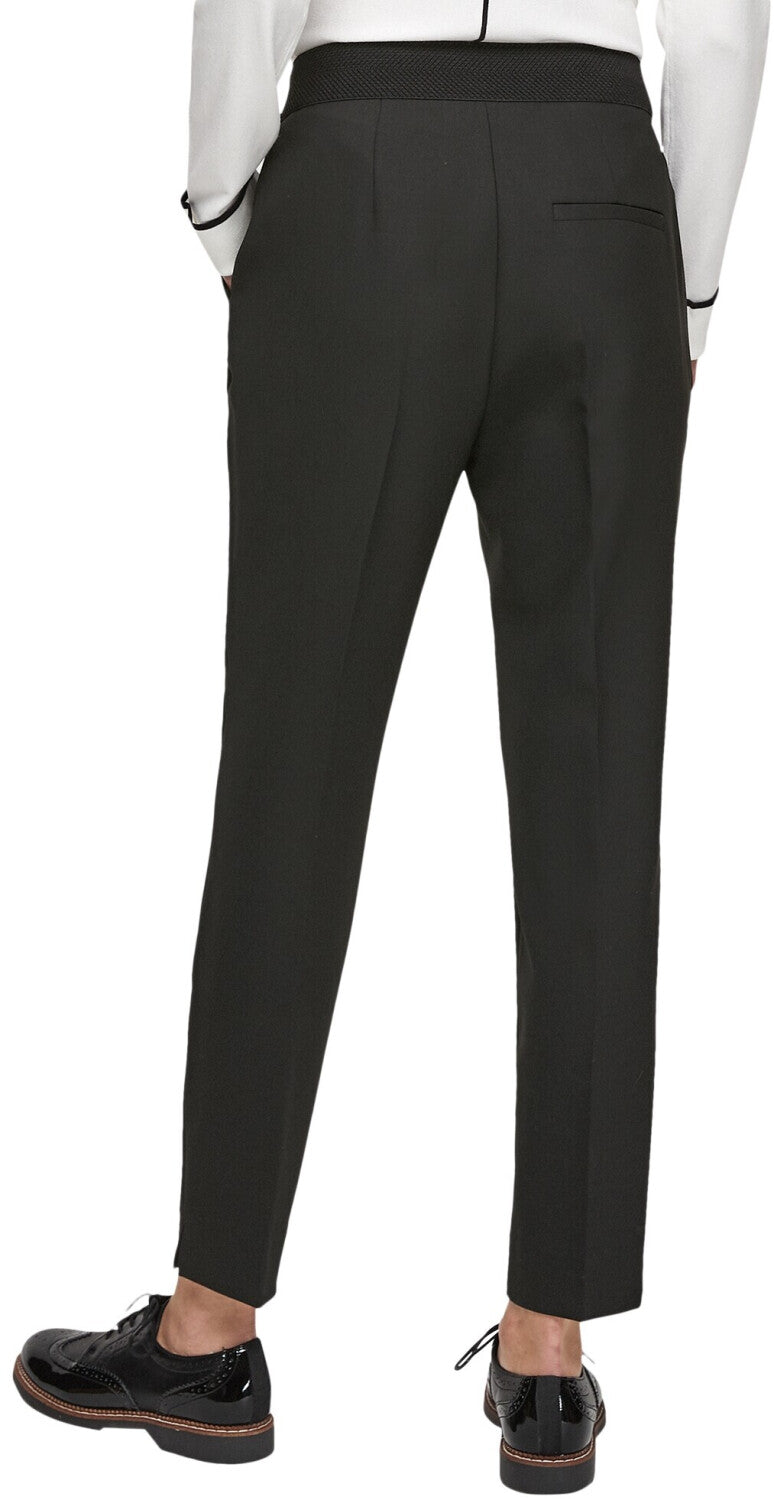 s.Oliver Damen-Hose, schwarz, tailliert, schmale Passform, knöchellang, Modell 2102854