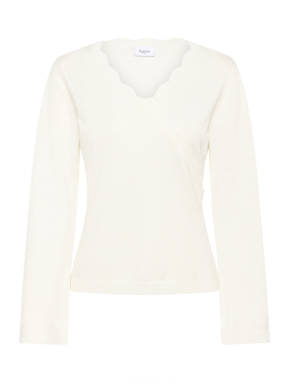 Saint Tropez MADLENASZ Pullover mit V-Ausschnitt – Eis